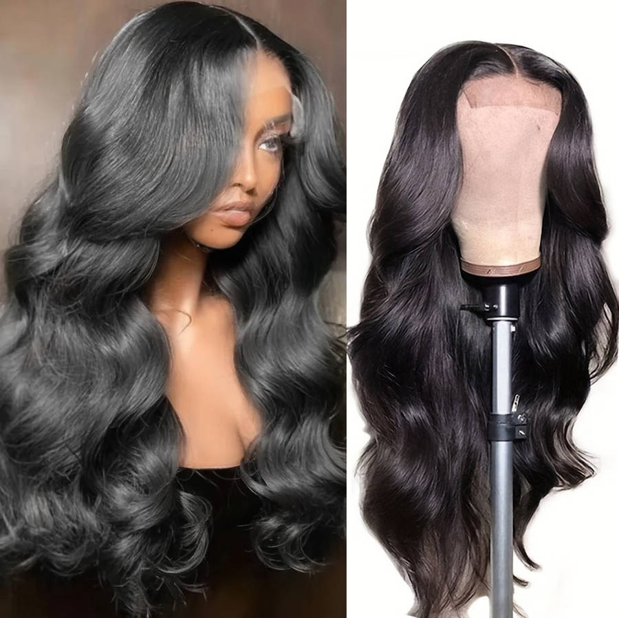 1Pc Black 66.04cm Fashion Design Wig