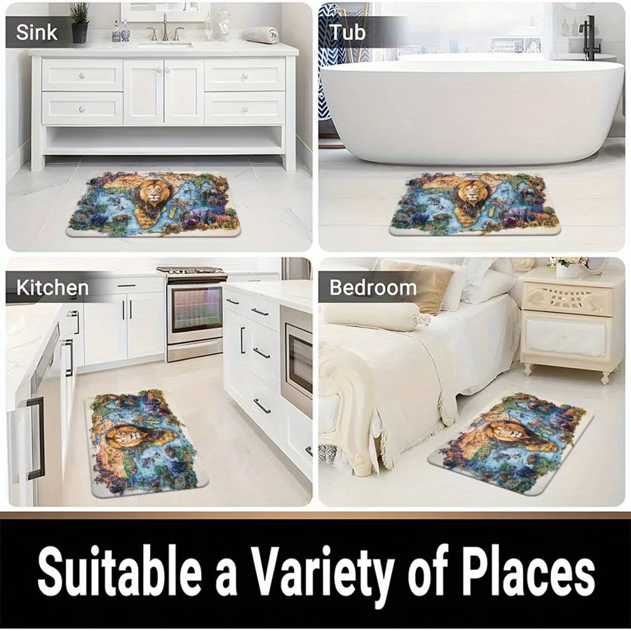 1Pc 23.6x35.4inch 60x90cm Floor Mat