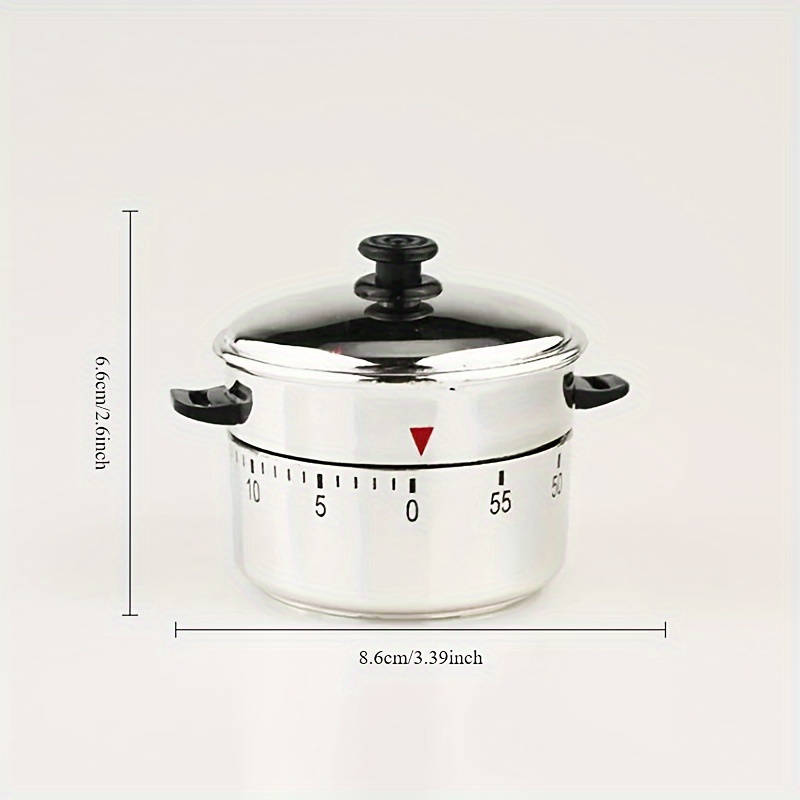 1pc 60-Minute Mechanical Kitchen Timer Adjustable Cooking Countdown Time Manager Suitable f