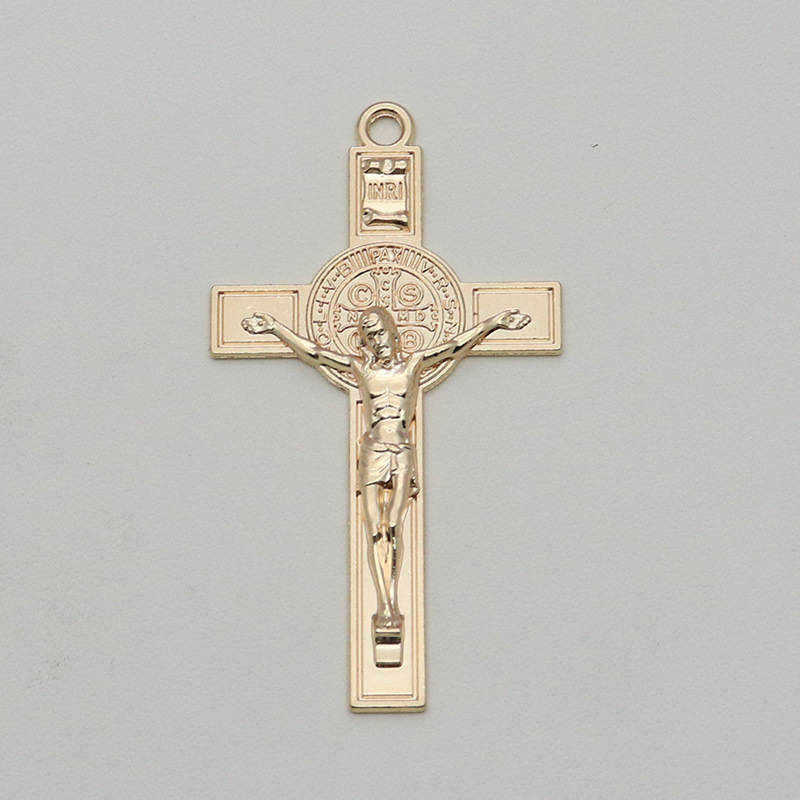 1 Piece Kc Golden Jesus Theme Pendant