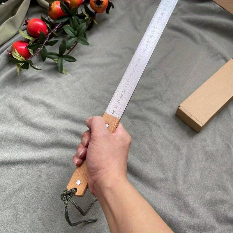 1pc Carbon Steel Quenched with Solid Wood Handle and Leather Cover Ideal for Survey