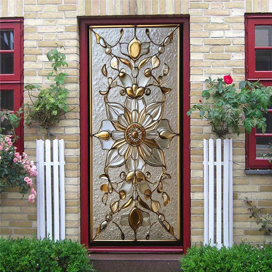 1Pc 95.0x209.8cm Door Window Sticker