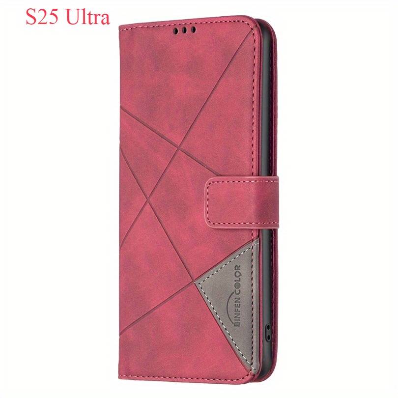 1pc Red For Samsung Galaxy S25 Ultra Phone Cases