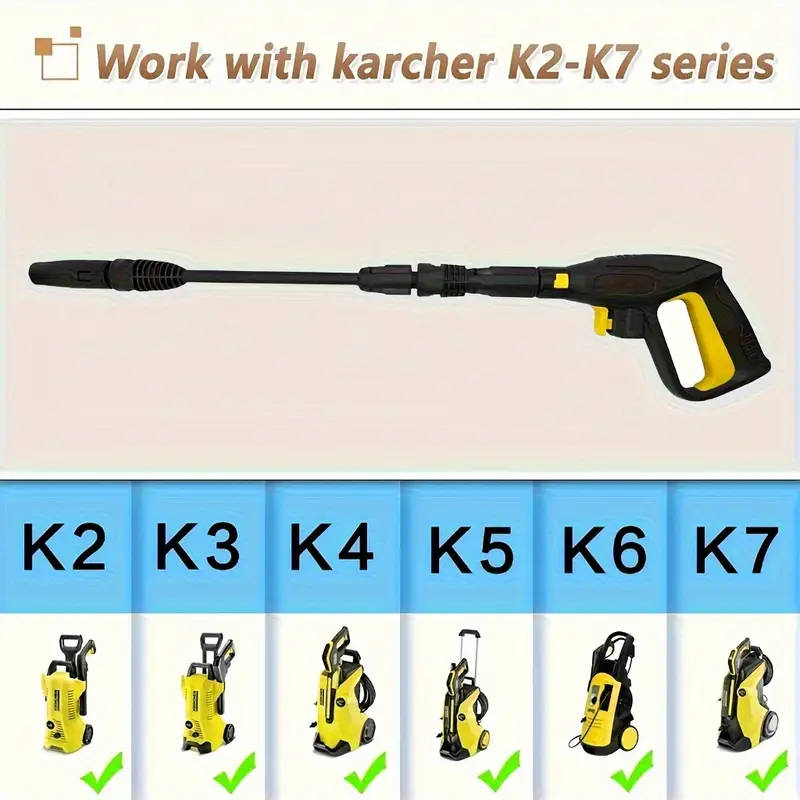 High Pressure Washer Trigger Gun Spray Gun Washer Accessory Kit for Karcher K2 K3 K4 K5 K6 K7
