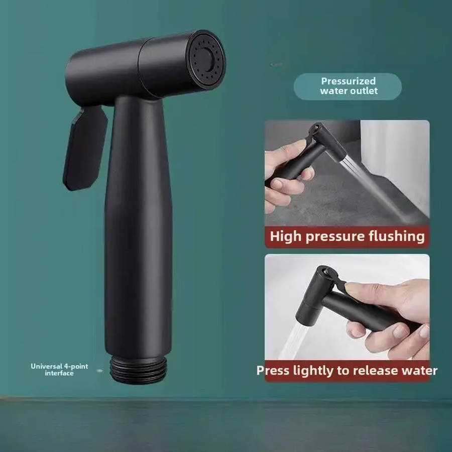 1 Piece Bathroom Hand Held Shower High Pressure 4 Modes Non Powered Plastic Bathroom Faucet