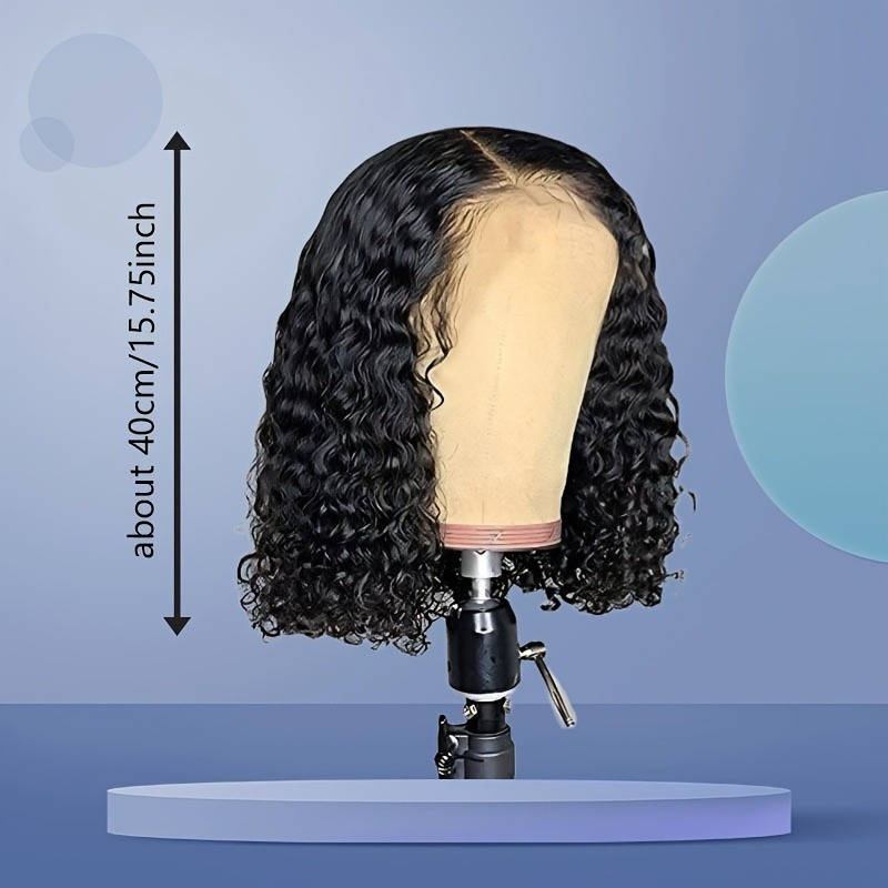 1Pc Black 40.64cm Fashion Design Wig