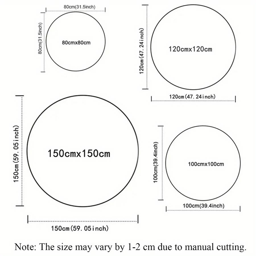 59x59inch 150x150cm Floor Mat