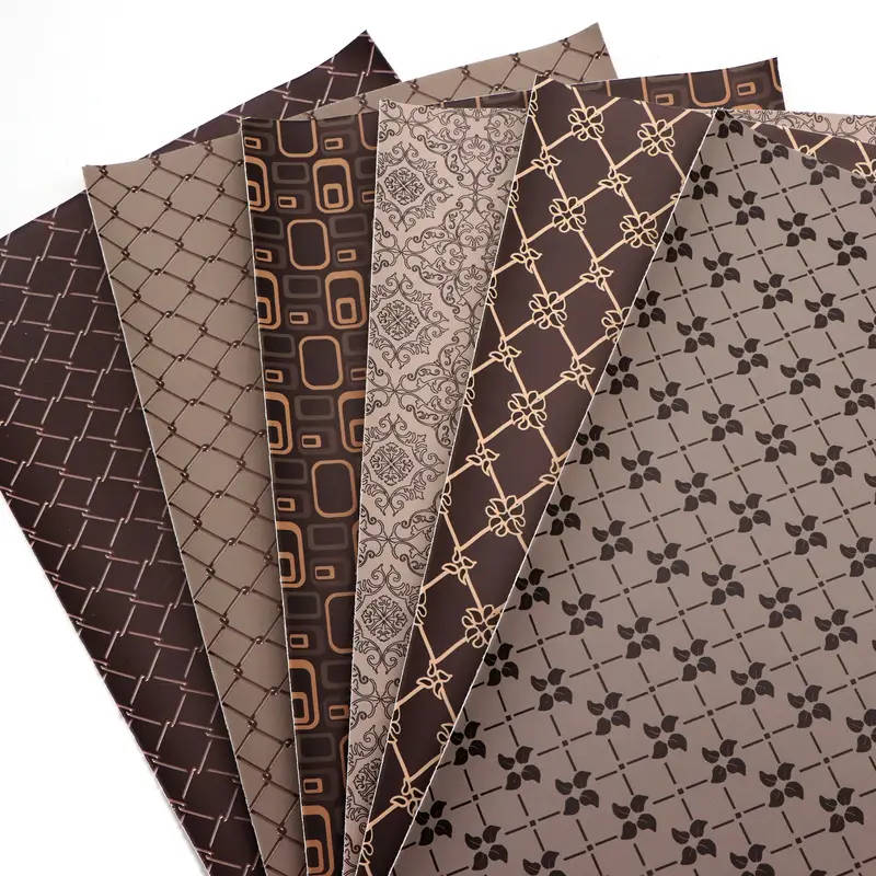 6 Vintage-Design Faux Leather Panels