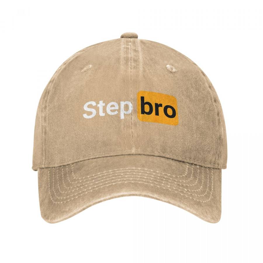 Step Bro Funny Novelty Baseball Cap Distressed Denim-Style Adjustable Snapback Ligh