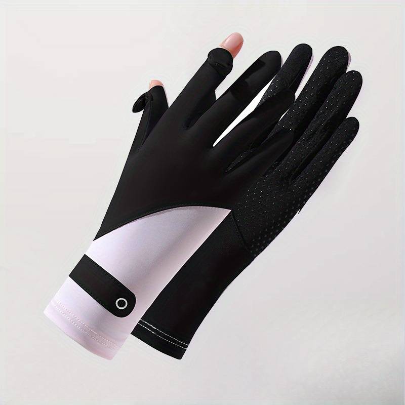 1 Pair Pink Purple Breathable Non Slip Gloves