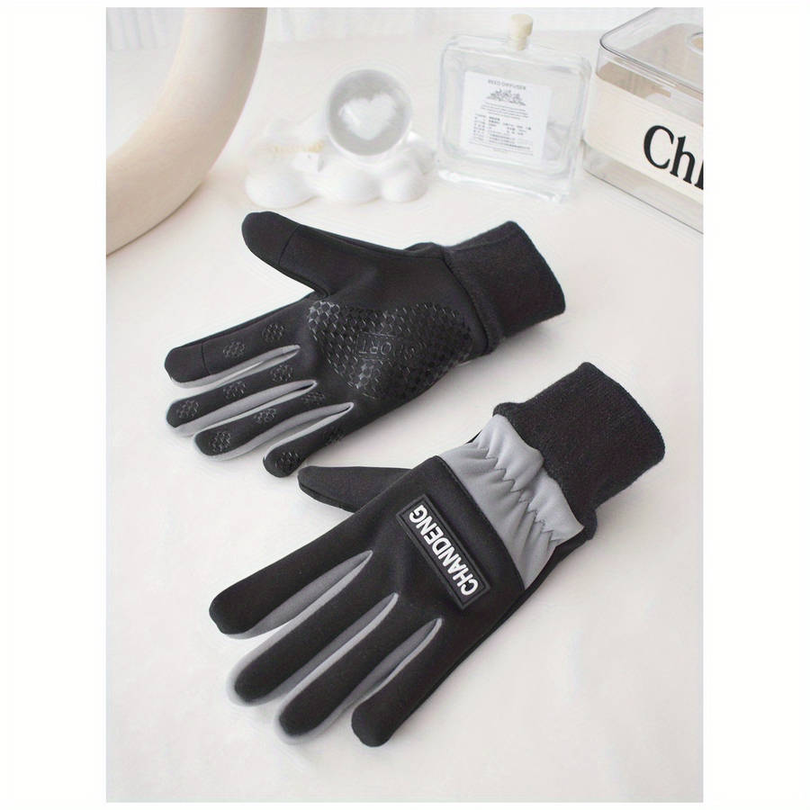 1 Pair Blue Recommended For 7 To 15 Years Old Warm Gloves