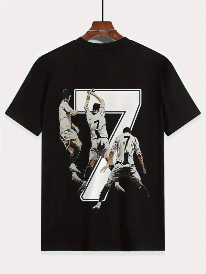 Kids Soccer T-Shirt, Crew Neck - Size: 9-10Y