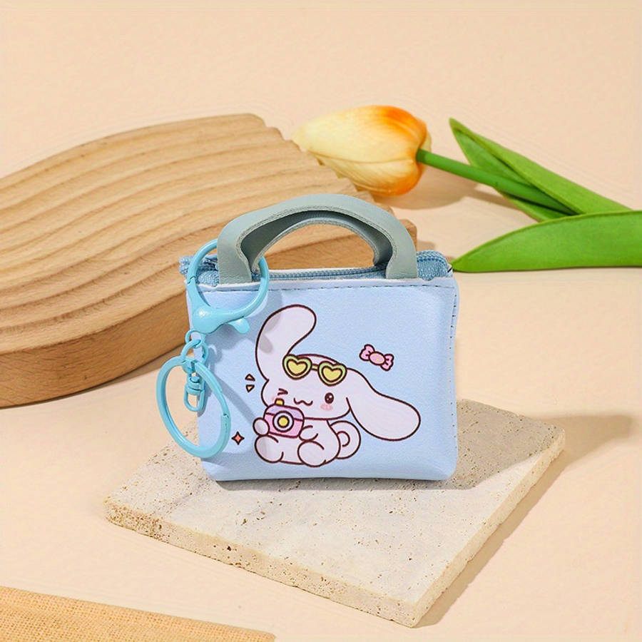 1pc Cute Coin Pouches Wallets with for hello kitty Pudding Dog Bunny Designs Portable Keychai