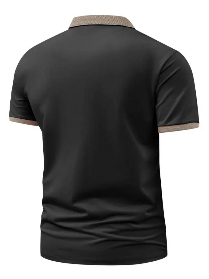 Mens Short Sleeve Golf Shirt, Breathable Fabric, Size Medium UK 38