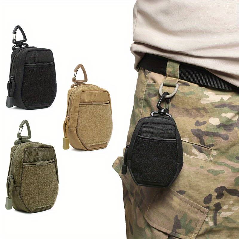 1pc Tactical Waist Pack Polyester EDC Utility Pouch Running Fanny Pack with Card Holder Earphone