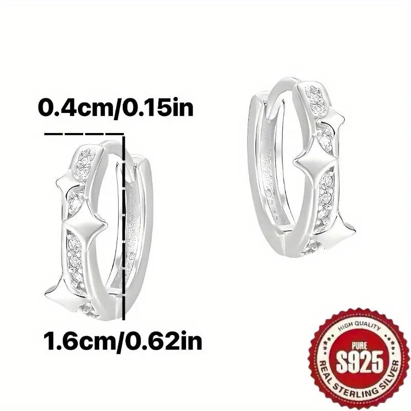 2 PAIRS 925 Sterling Silver Plated Bohemian Earrings