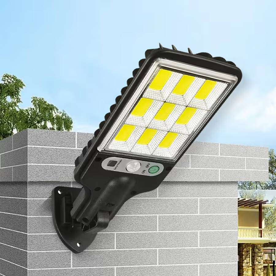 Solar Outdoor LED Street Light Motion Sensor Wall Mount Security Lamp