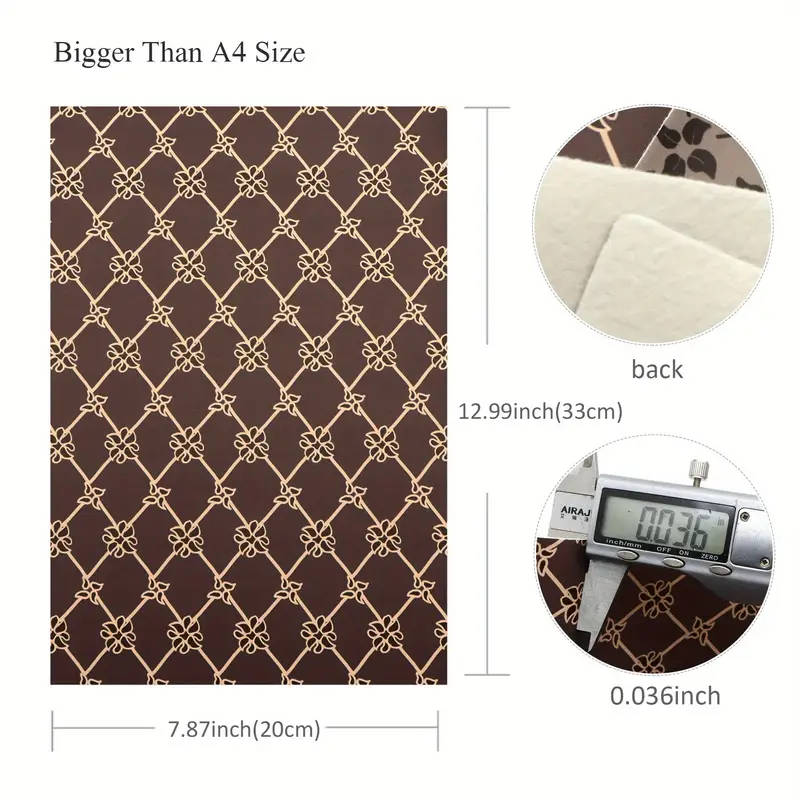 6 Vintage-Design Faux Leather Panels