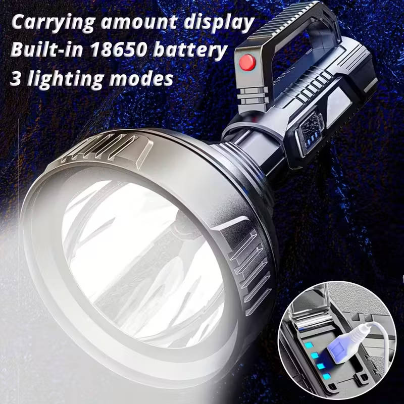 Multifunctional High Power Rechargeable LED Pistol Light