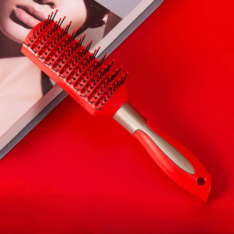 5pcs Professional Hair Brush Set for Normal Hair Rubber Bristle Styling Combs