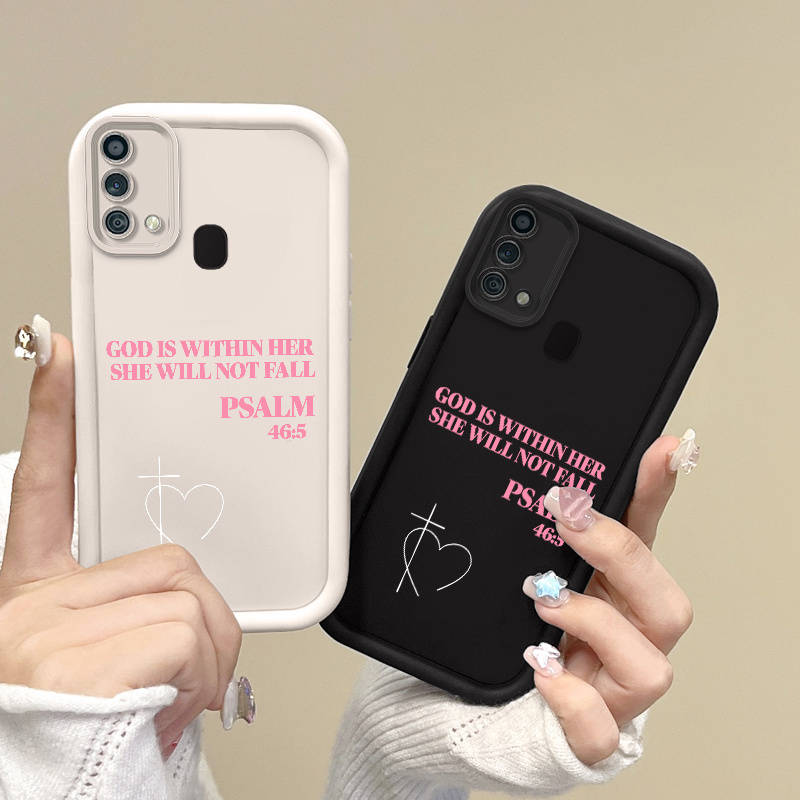 1pc Black For Samsung Galaxy F04 Phone Cases