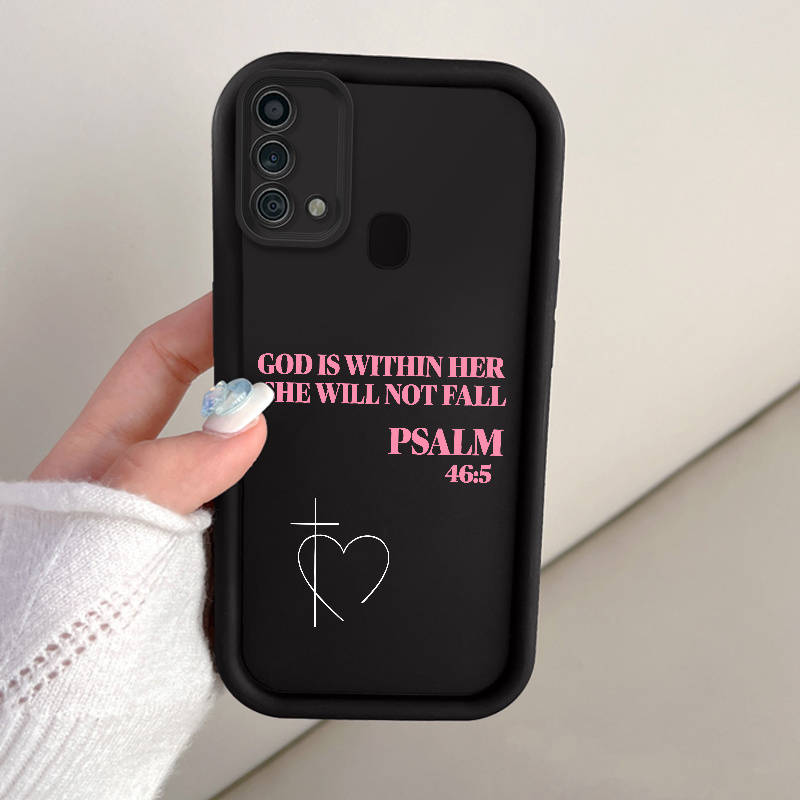 1pc Black For Samsung Galaxy F04 Phone Cases