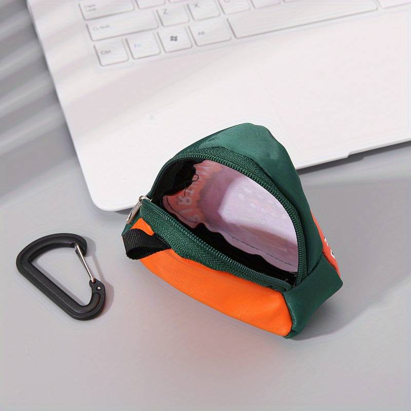 1pc Innovative Polyester Hip-Hop Mini Bag for Women Trendy Monster Face Design Coin Purse S