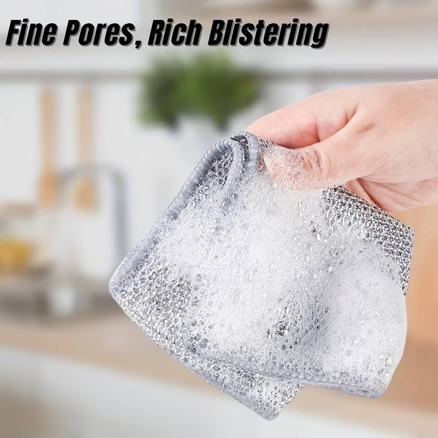 10pcs of Stainless Steel Wire Mesh Dishcloths