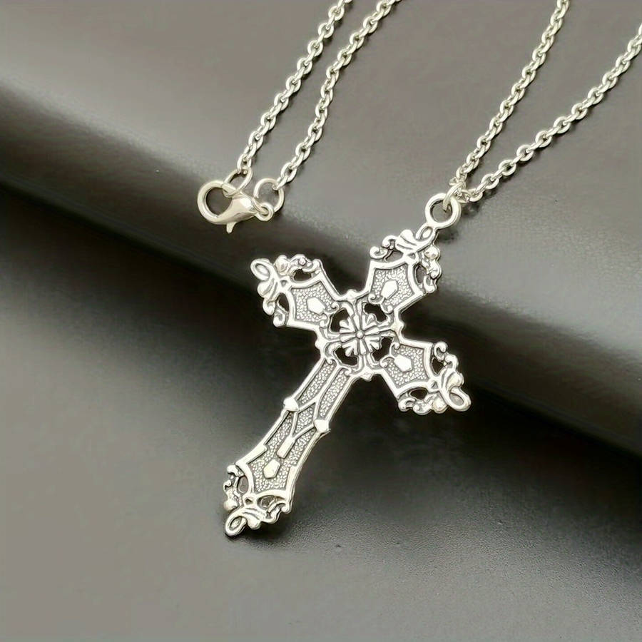 1 Piece Silvery Jesus Theme Pendant