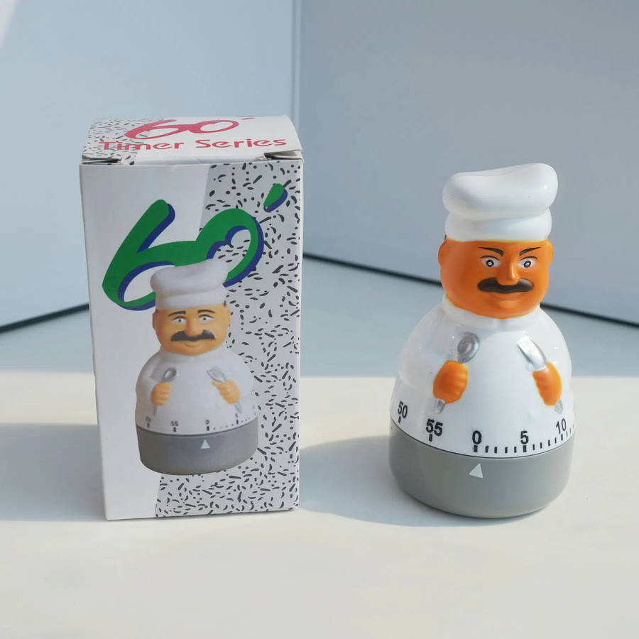 1pc Colorful Kitchen Timer Chef Timer Kitchen Timer Plastic Countdown Knife and Fork Chef Timer