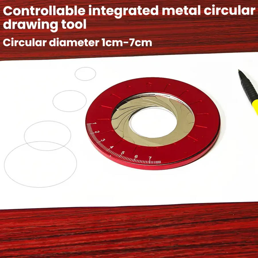 Brass Adjustable Compass And Punch Tool