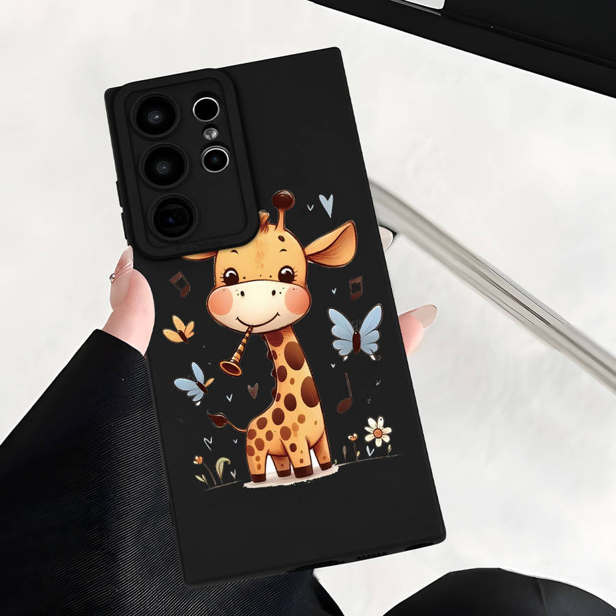 1pc Black For Samsung Galaxy S24 Phone Cases