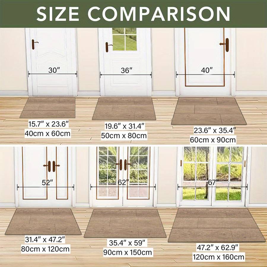 1Pc 80x120cm Floor Mat