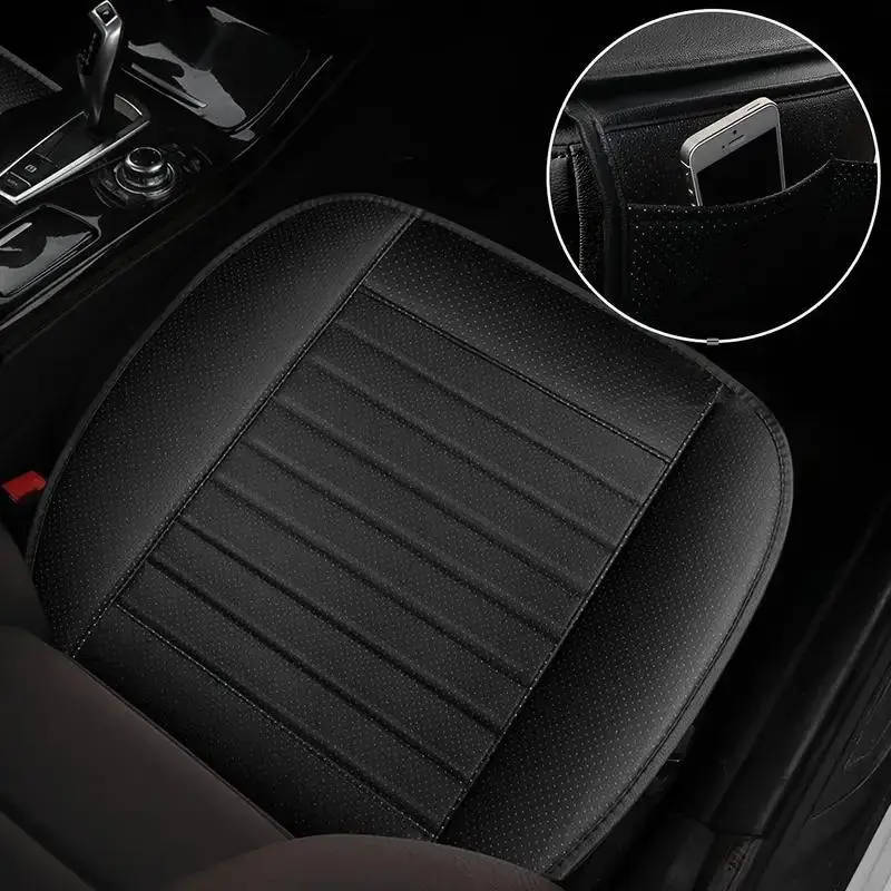 2 Pieces Universal Breathable Faux Leather Car Seat Covers