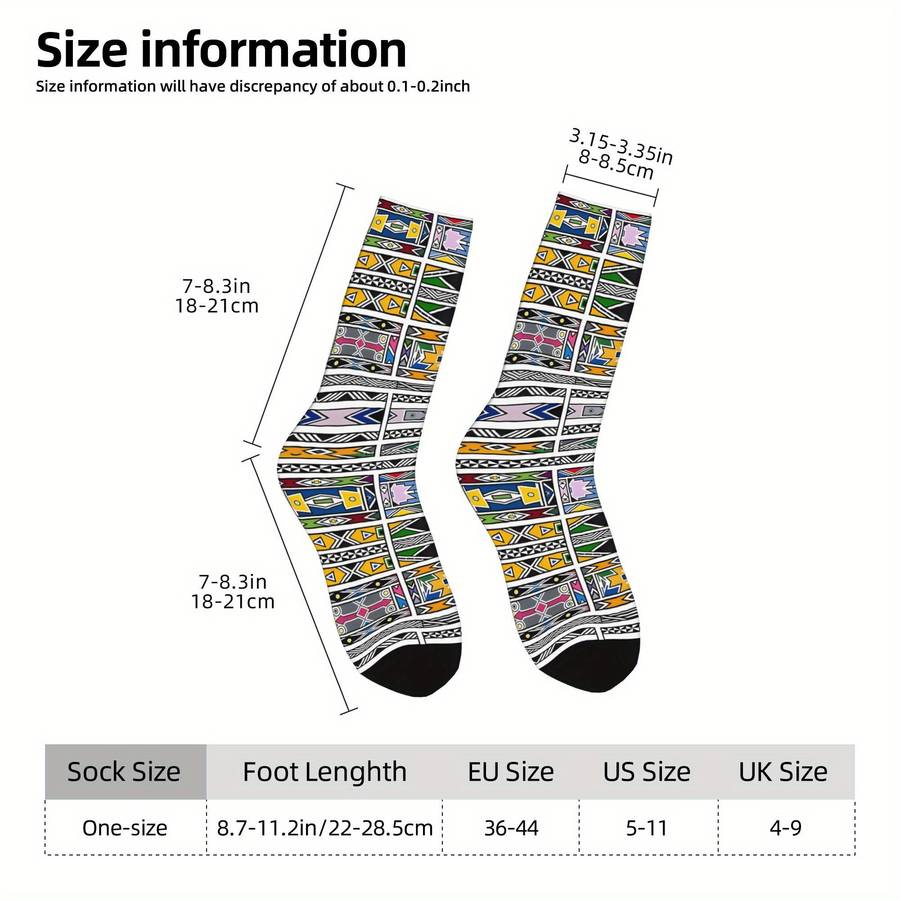 1 Pair Multicolor One Size Socks
