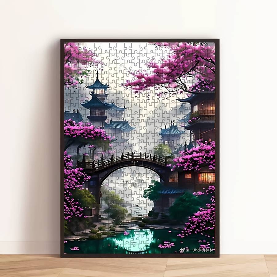 1000pcs Traditional Chinese Architecture Jigsaw Puzzle Large 50.04x70.1 cm High-Qu