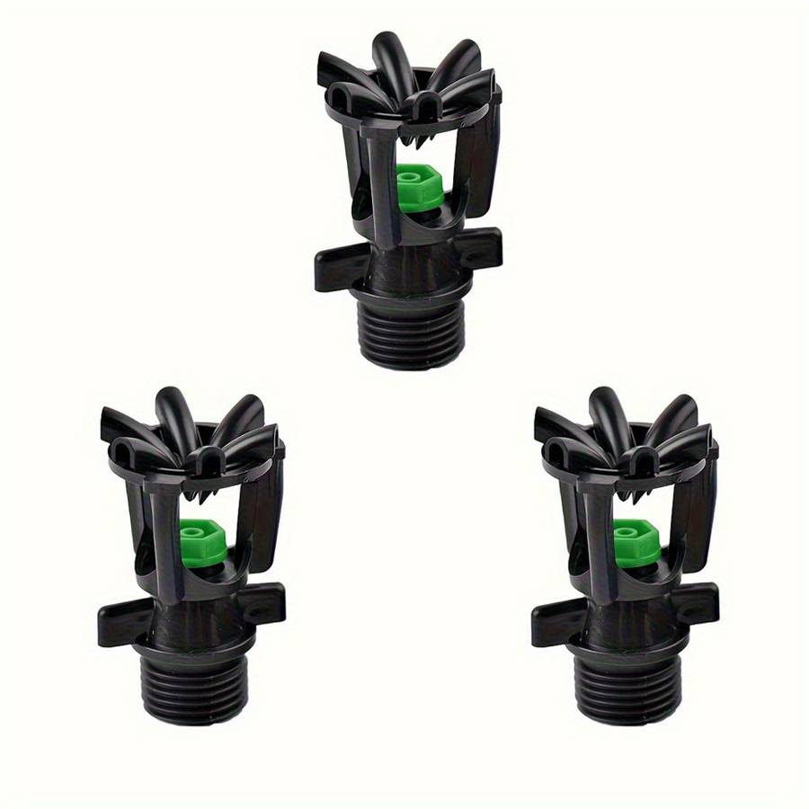 3Pcs Abs Garden Sprinkler Nozzle Rotating Spray