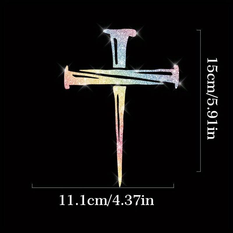 1pc  silvery  Jesus Christian Themed Stickers