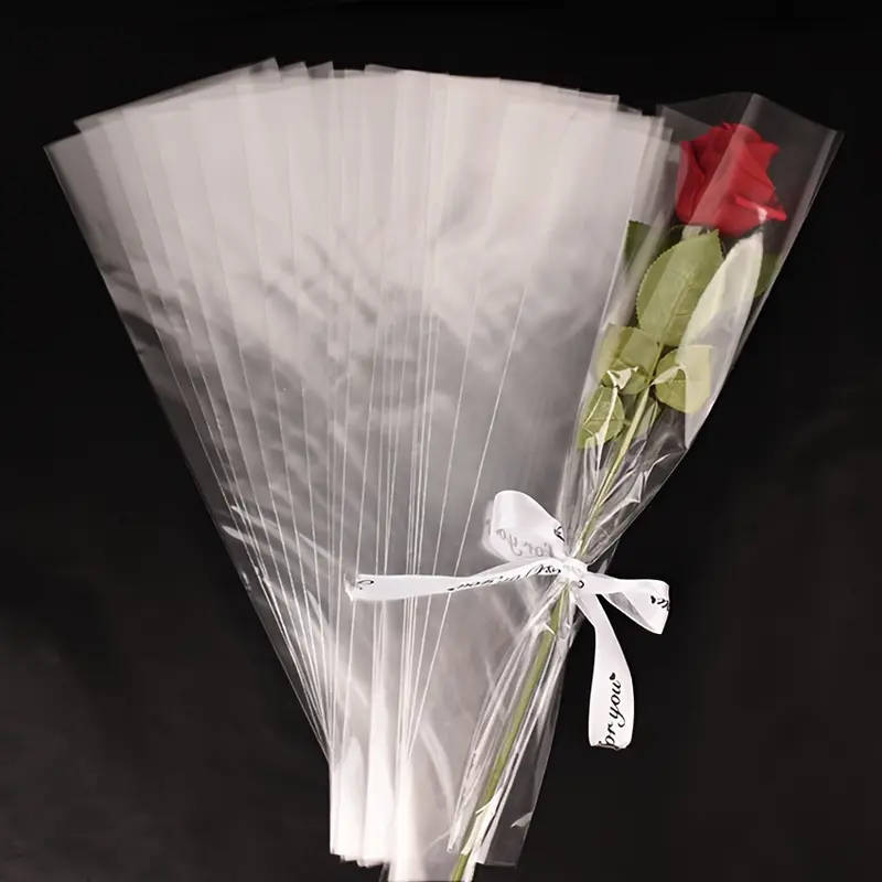 Each Pack Contains 20 Transparent Single-Flower Bags