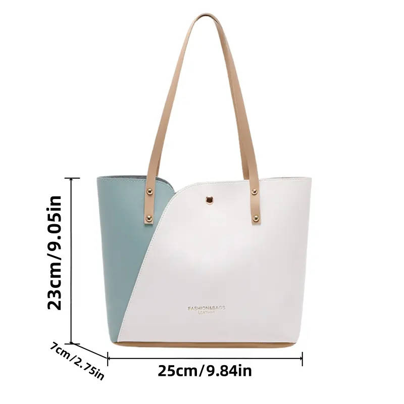 Fashionable Versatile Tote Bag - Bohemian Style Handbag, PU Material