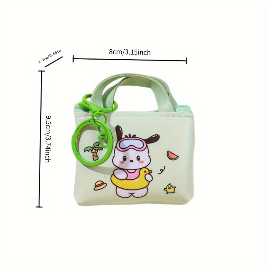 1pc Cute Coin Pouches Wallets with for hello kitty Pudding Dog Bunny Designs Portable Keychai