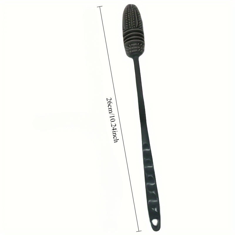 1pc Silicone Cleaning Brush with Long Handle   Flexible Durable Bristles for Cups Bottles   Mult