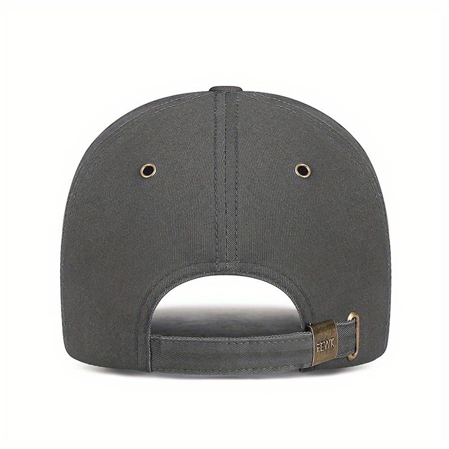 FEWK Unisex Baseball Cap Breathable Polyester Adjustable Fit Embroidered Logo Golden Ba