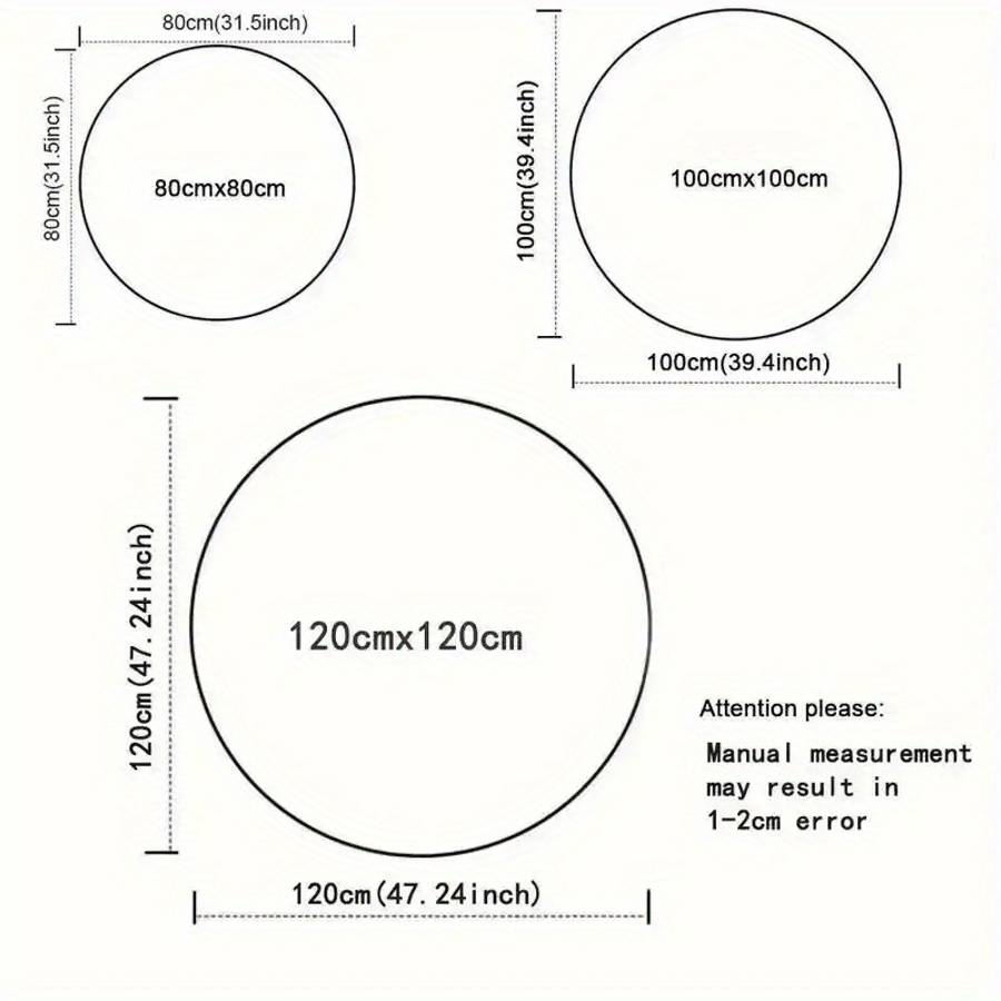 31.5x31.5inch 80x80cm Floor Mat