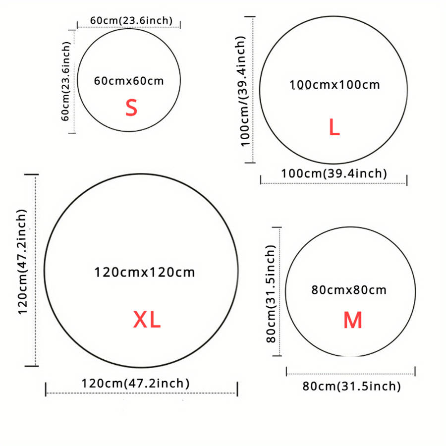 80x80cm 31.5x31.5inch Floor Mat