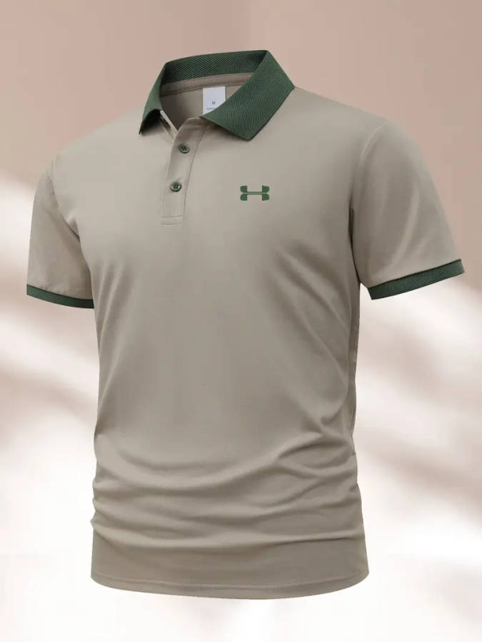 Mens Golf Shirt - Breathable - Size: Large UK 40