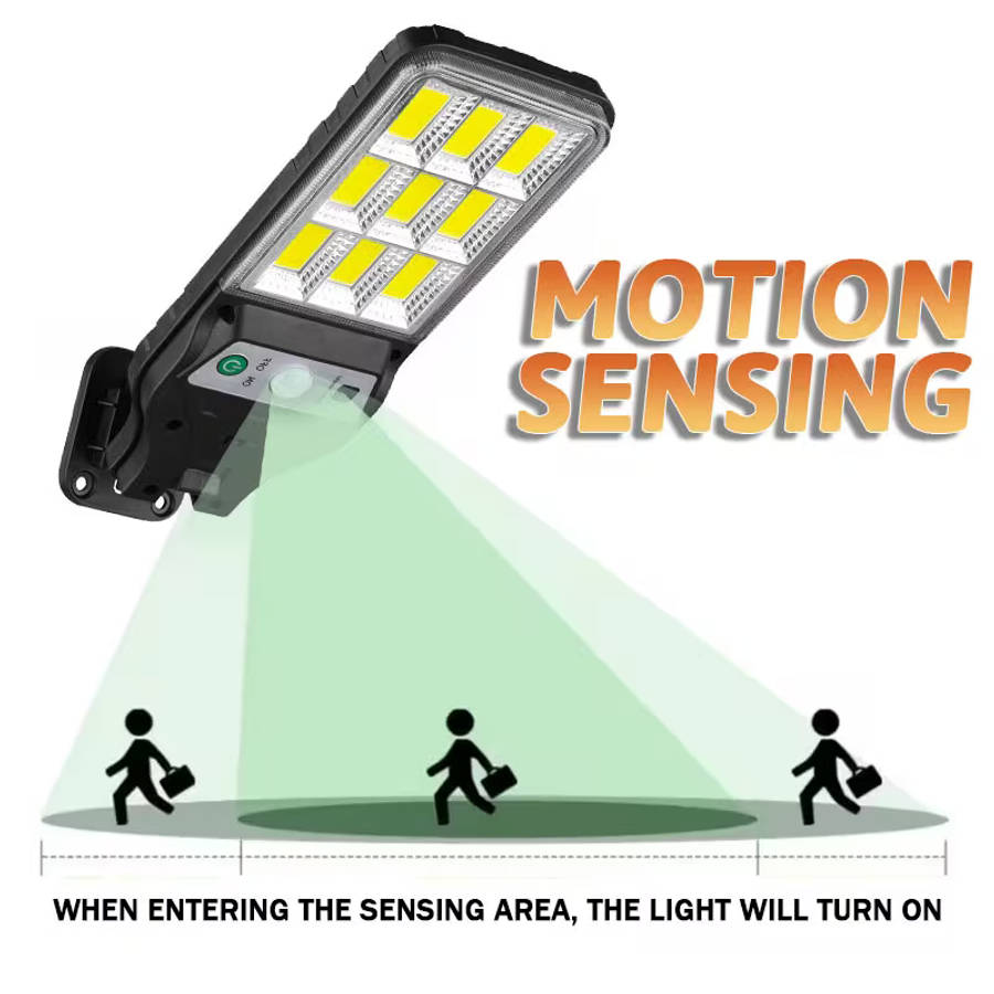 Solar Outdoor LED Street Light Motion Sensor Wall Mount Security Lamp