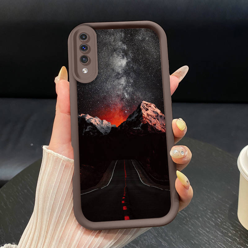 1pc A-Brown For Samsung Galaxy A55 5G Phone Cases