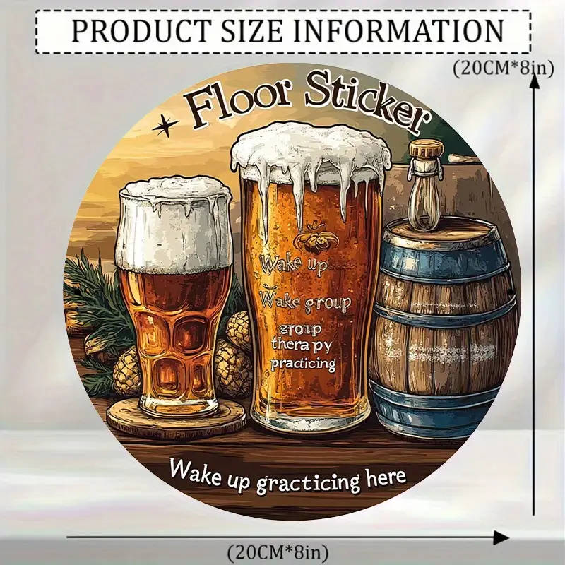 1pc Classic Aluminum Decorative Sign Plaque Skar Group Therapy Practice Beer and Wine Glasses Design