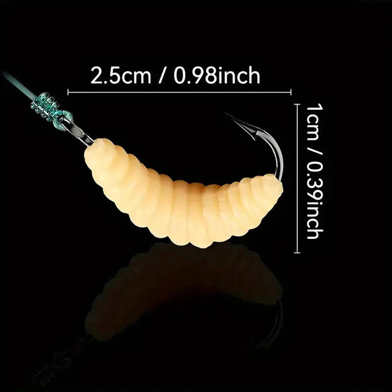 12 Piece Premium Rubber Worm Bait Set